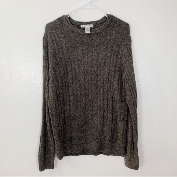 NEW MENS GEOFFREY BEENE CREW NECK ARGYLE PULLOVER SWEATER M